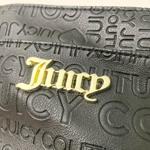 Juicy Couture Small Bag Crossbody Purse Debossed Faux Leather Shoulder Bag Flaws - Picture 2 of 16